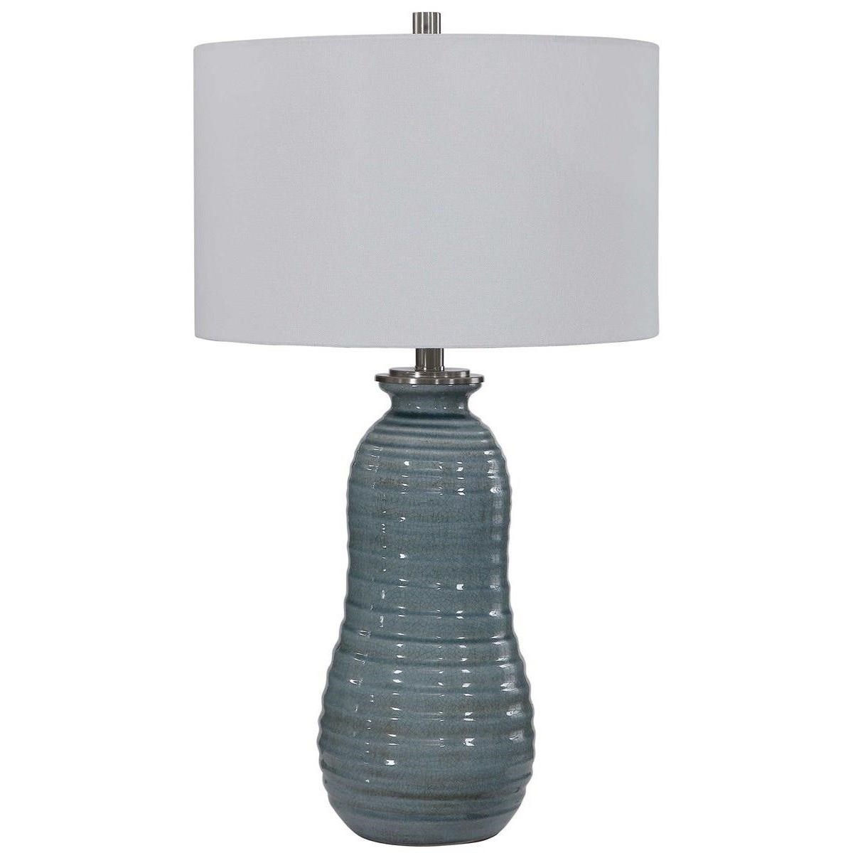 Uttermost Table Lamps Zaila Light Blue Table Lamp Mueller Furniture